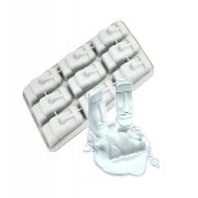 西方文化硅膠冰格，復(fù)活節(jié)石像制冰模型_硅膠廚